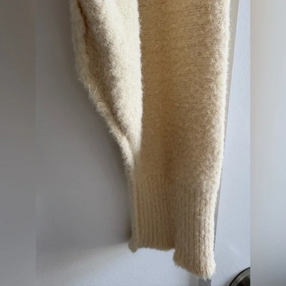 Free People Cream Button-Up Women's Sweater - Picture 4 of 6